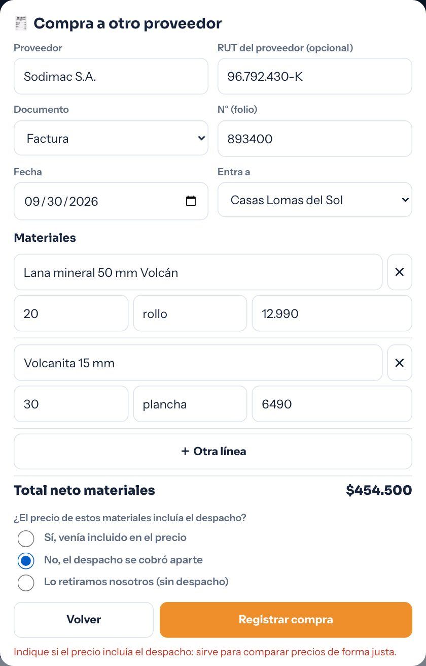 Formulario de compra
