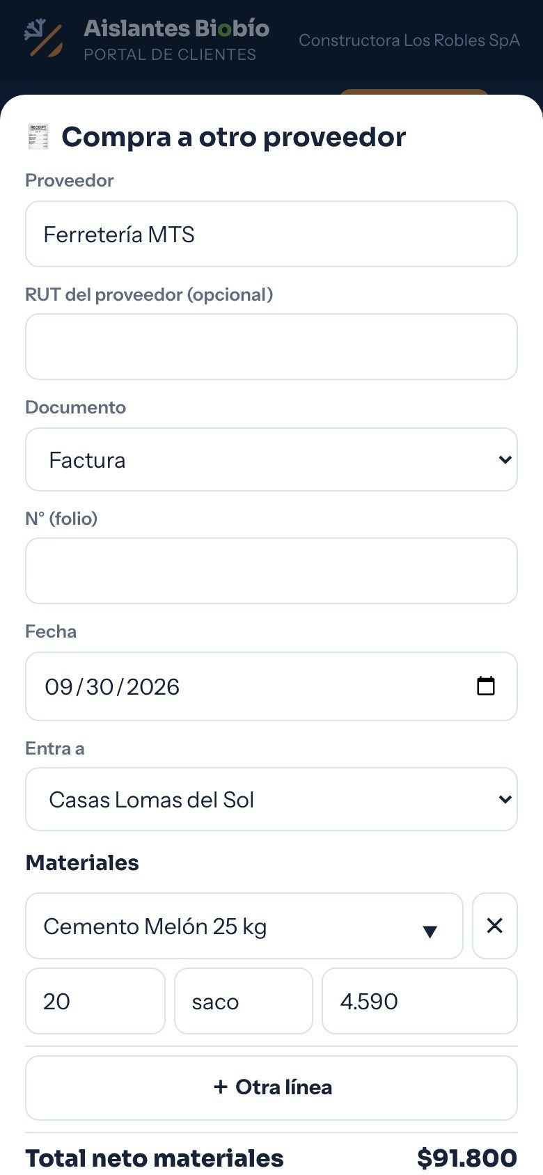 Compra en el celular