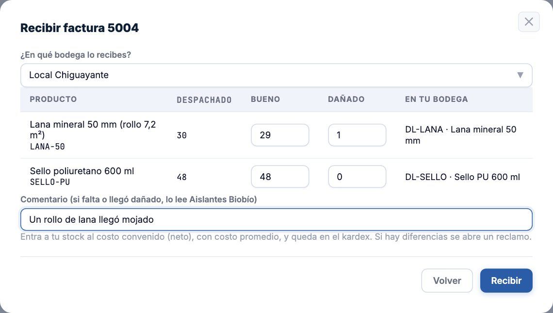 Recibir factura 5004