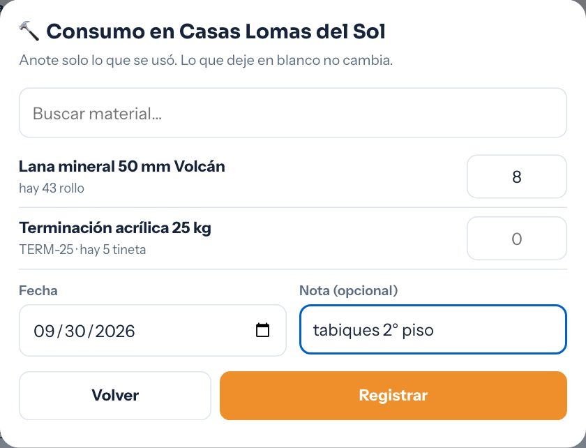 Registrar consumo